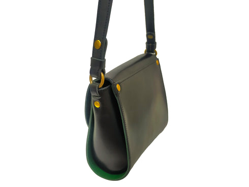 C/O. バイカラーレザーポーチ/Bicolor leather pouch